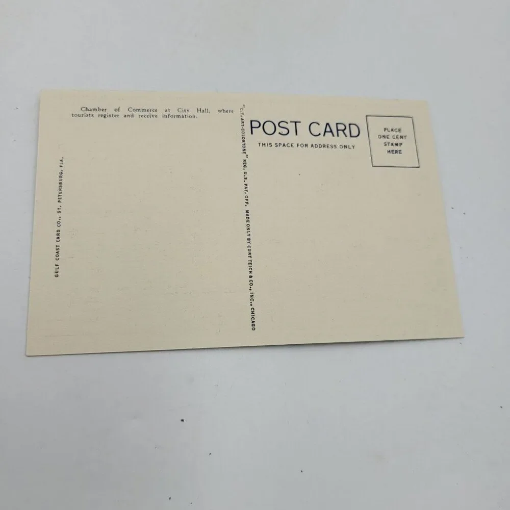 Vintage Correspondence Secretary Paper Postcards Souvenir Florida St Petersburg